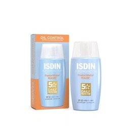 ISDIN Fotoprotector Fusion Water Magic SPF 50, Protector Solar Facial OIL CONTROL, de fase acuosa para uso diario, Textura ultra ligera, 50 ml