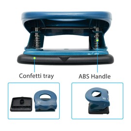 SUPERTOOL Black Paper Punch Punch 2 Holes 20 Sheets 6mm Heavy Duty Office School Home (Pack of 1)