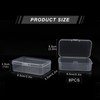 Homiliky 8 Pack Clear Plastic Bead Storage Containers Box with