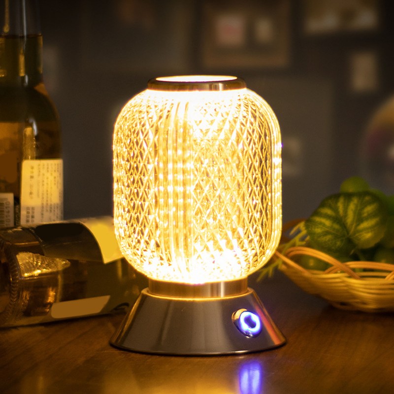 LED Cordless Table Lamp Innovative Stylish Rechargeable Crystal Desk Lamp