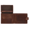Gusti Gustav Men's Leather Wallet, brown, Retro