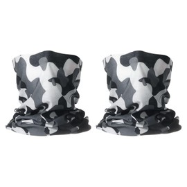 HARFINGTON 2pcs Summer Cooling Neck Gaiters Sun Protection Face Mask Fishing Neck Gaiter Sunscreen Breathable Bandana for Men Women, Camo Pink