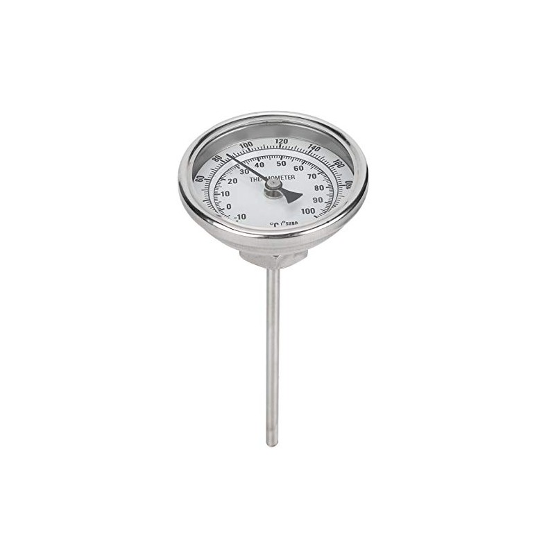 Termómetro De Dial, Termómetro De Acero Inoxidable Con Rosca 1/2