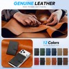 SHIELDON for MagSafe Genuine Leather Magnetic Phone Wallet, Minimalist RFID