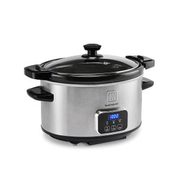 Toastmaster 4-Quart Digital Slow Cooker with Locking Lid (Stainless Steel)
