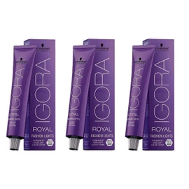 Schwarzkopf IGORA Royal Fashion Lights L-89 Medium Brown 3 Pack