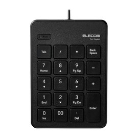 エレコム テンキー 有線 パンタグラフ 薄型 ブラック TK-TCP018BK