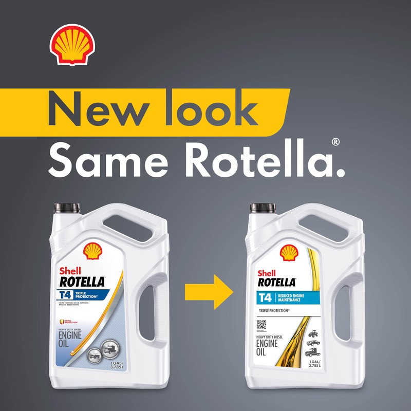 Shell Rotella T4 Triple Protection 15W-40 Motor Oil, 1 Gallon