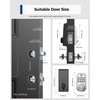 Keyless Entry Door Lock with Handle, App Control Front Door