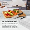 Farberware Build Snacklebox Serving Tray with Locking Bamboo Cutting Board