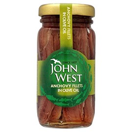 John West Anchovy Fillets in Olive Oil (100g) - Pack of 6