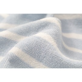 Senshu Towel, Bath Towel, Twin, Simple Style, Small, Quick Drying, Thin, Bordered, Sky White, Approx. 19.7 x 39.4 inches (50 x 100 cm)