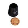 3Pcs Coffee Tea Sugar Container Set Bamboo Lid Durable Iron