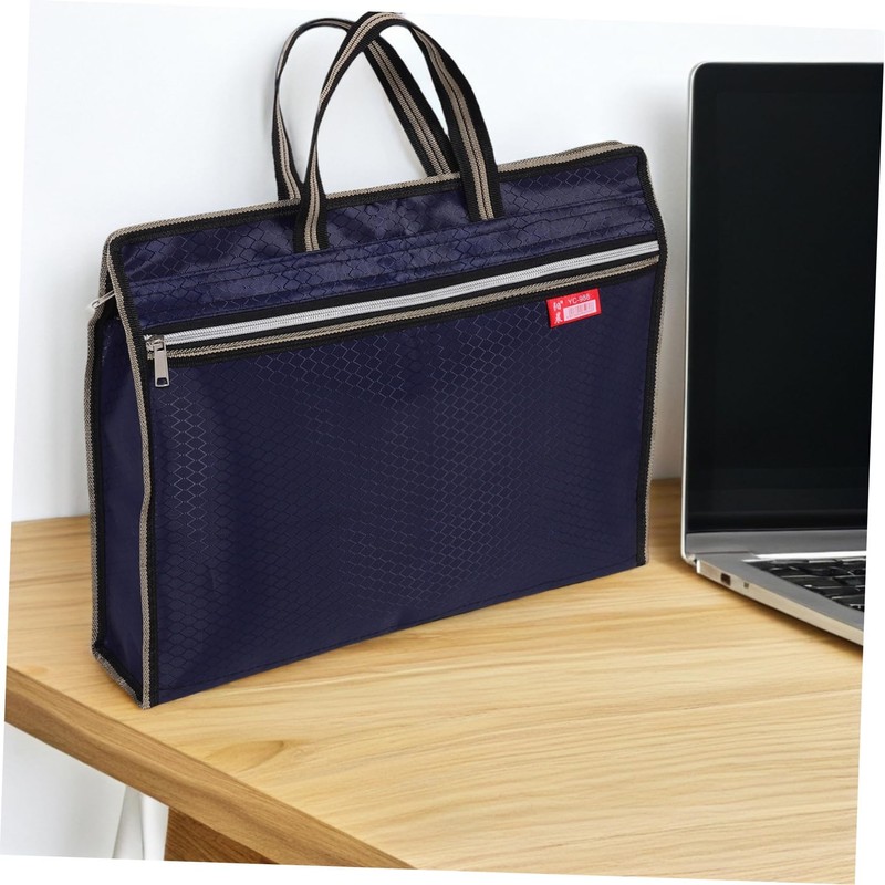 BESPORTBLE Document Bag Oxford Fabric Portable File Tote with Handle