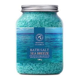 AROMATIKA Sea Breeze Bath Salts – 1300 g - Aromatherapy Bath Soak for Good Sleep, Relaxing & Calming Bath, Natural Bath Salts for Soaking Bath, Body Care, Beauty, Wellness & Home Spa, Gift Idea