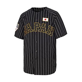 chaorunmaoyi Men's #16 Japan Hip Hop Short Sleeves Baseball Jerseys Stitched Black Size XXL