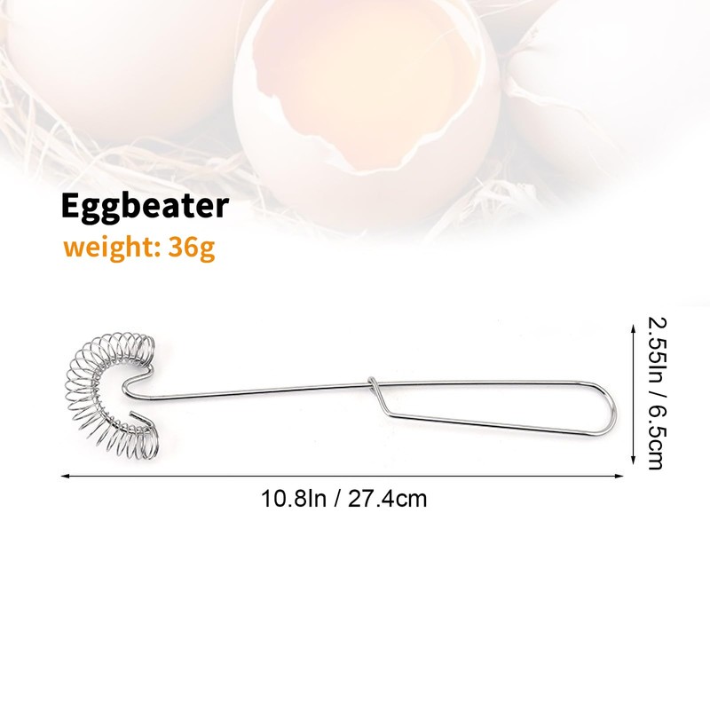 KarDoL 2 Pack Stainless Steel Spring Coil & Flat Whisks