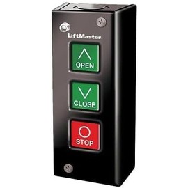 Liftmaster 02103L 3-Button Indoor Surface Mount Station with Light/Open Close Stop