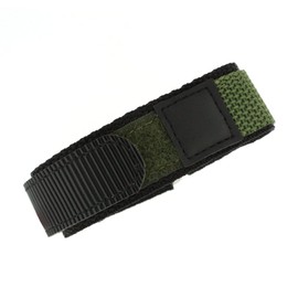 Tech Swiss Watch Band Nylon One Piece Wrap Sport Strap Military Adjustable Velcro 16 millimeter