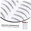 WOONEKY 3 Sheets Waterproof Eyebrow Temporary Brow Stickers Realistic Eyebrow