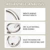 Bwintech 1 Pcs Satin Nickel Ring Desgin Classic Heavy Duty