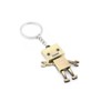 New Bronze Vintage Retro Key Ring Gift Cute Robot Metal
