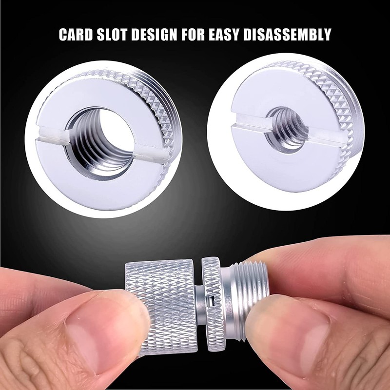 JUTOSU Microphone Screw Adapter Camera Screw Converter Adapter 1/4" Female
