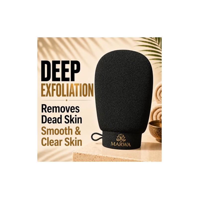 Guante Exfoliante Kessa Marroquí Manopla Corporal Profunda Hammam Elimina Piel