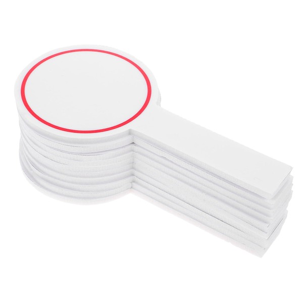 jojofuny 20Pcs Handheld Mini Whiteboard Blank Scoreboard Dry Erase Paddles