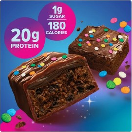 Pure Protein Bars, Galactic Brownie, 20g High Protein, Nutritious Snacks to Support Energy 8 Count