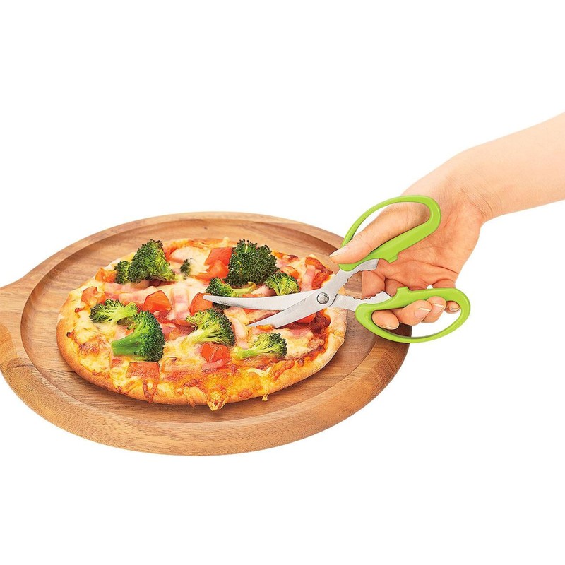 Shimomura Kougyou FV-402 Full Vegetable Curved Blade Scissors, Made in