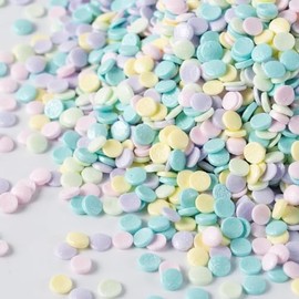 TT-BOX Sprinkles Confeti Comestible, Multicolor Pastel, 200 g, Decoración para Repostería, Pasteles y Cupcakes (Macarroni Pastel)