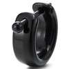 Black Hoop Earrings Huggie Earrings with Secure Latch for Men