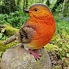 Selections Robin on a Stone Resin Garden Ornament