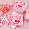 50Pcs Pink Bow Cherry Napkins Cherry Party Decorations She's The