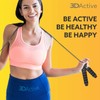 3DActive Jump Rope, Tangle-Free Adjustable Skipping Rope with Ball Bearings.