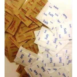 200 Salt + 200 Pepper Individual Salt & Pepper Sachets