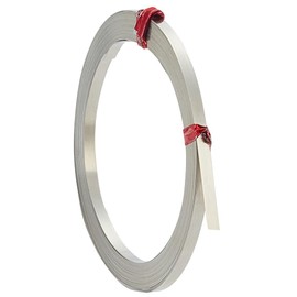 BENECREAT Platinum Flat Wire, 32 Gauge Silver Brass - 19.7 Feet DIY Bezel Setting Wire for Jewelry Making