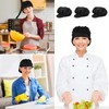 DtgEcd 3 Chefs Hats, Cotton Professional Chef Hat for Cooking,