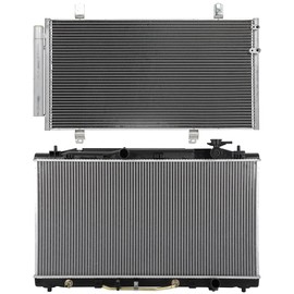 Aintier Aluminum Radiator Replacement 2010-2011 for Toyota for Camry Replacement CU13159, CU13160 Plastic Radiator Auto Parts Complete radiator Radiator Engine Coolant Radiator Assembly Radiator