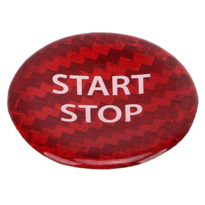 Push Start Button Cover Carbon Fiber Ignition Switch Button Cover