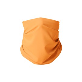 FlexFiber Neck Gaiter, Breathable Face Mask for Men and Women, Lightweight Face Covering, Orange, One Size