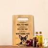 ANIANG Funny Cutting Board, Chihuahua Gifts Bamboo Cutting Board, Dogs
