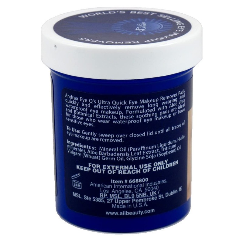 Andrea Eye Q'S 65 Count Dry Skin Ultra Quick Blue