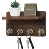 Key Holder Wall Mount, 8.5 Inch Small Home Decor Wooden