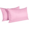 Satin Pillowcases with Zipper for Hair and Skin, Set of