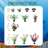 GGPEIH 11 Pcs Aquarium Decoration Artificial Pond Plants, Aquarium Plants