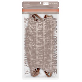 [D.masque] Luxe. ペールブラウン × テラコッタシルバーFor Ladies'【ヒアルロン酸8,800mg/kg配合マスク】 5枚入