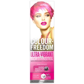 Knight & Wilson Colour-Freedom Pink Pizazz Ultra Vibrant or Soft Pastel Semi-Permanent Colour Mask – with Shine Booster Complex