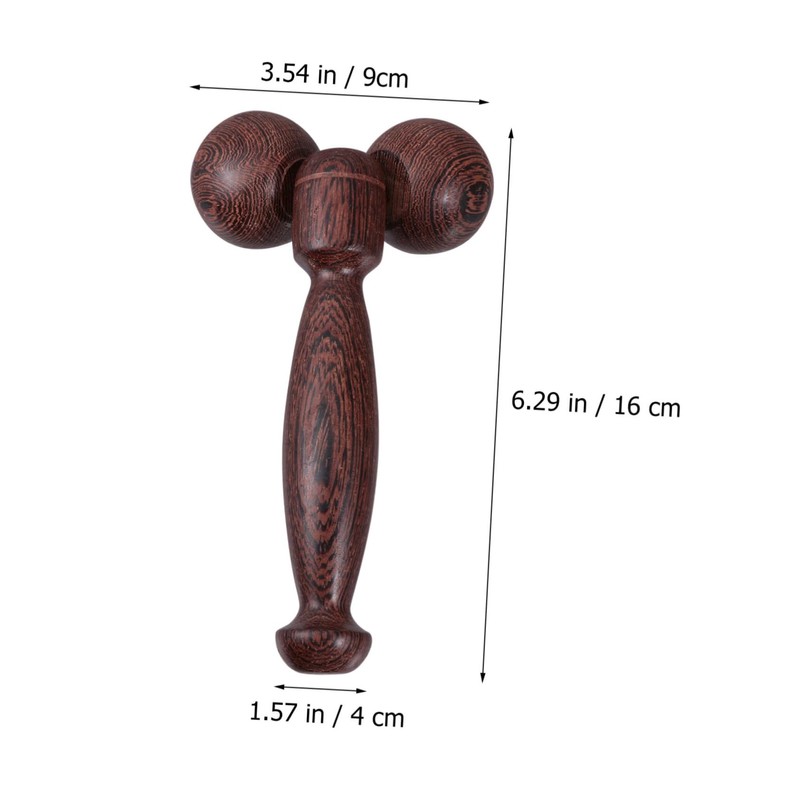 BIUDECO Slimming Wooden Face Massager Double Balls Face Lifting Tool